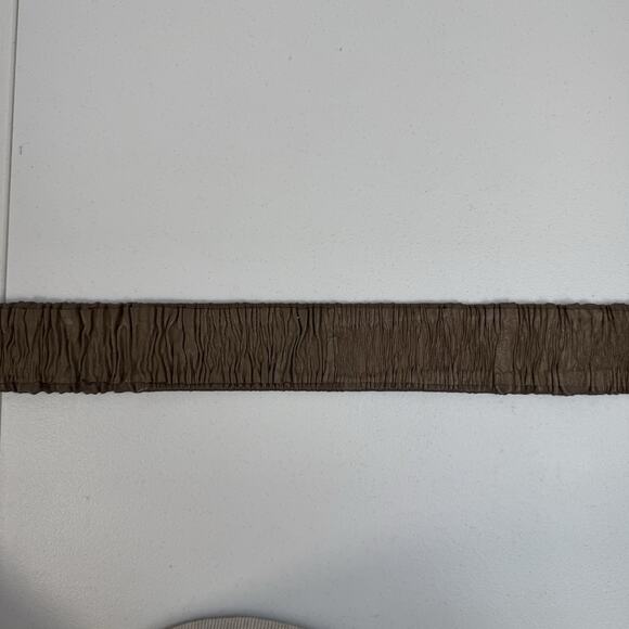 Vtg Astor Belt West Germany Taupe‎ Tan Leather Elastic Waist Belt Cinch Stretch main image 4